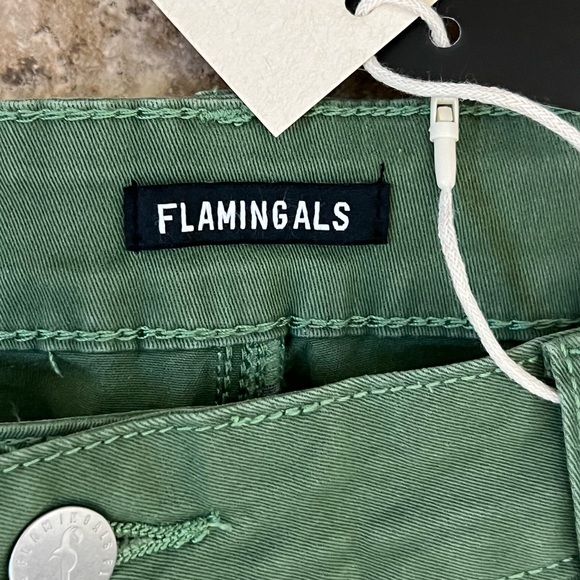 FLAMINGALS Green  Pants - Picture 3 of 4